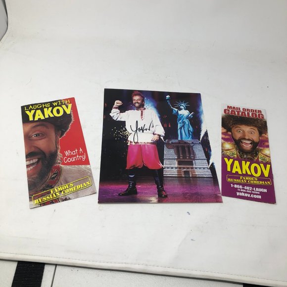 Yakov Russian Comedian - Signed photo. 1998 Tape brochures - Picture 3 of 3